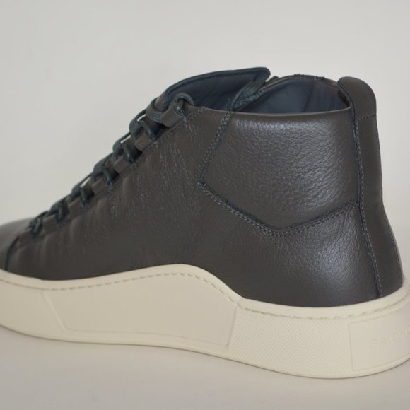 NWT BALENCIAGA MENS ARENA HITOP LEATHER SNEAKERS US 8 EU 41 - Picture 7 of 9